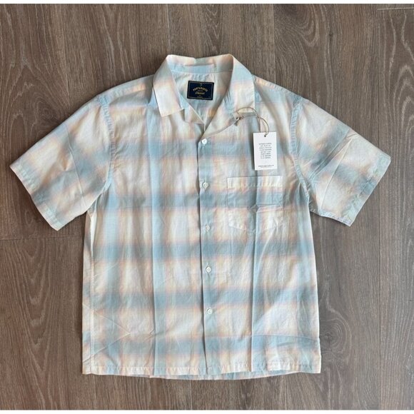 NWT Men's Portuguese Flannel S/S Camp Shirt Nuance Multi - Size Large - Picture 1 of 11
